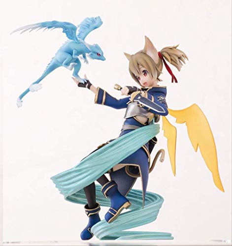 KIJIGHG Sword Art Online II Figuras de acción PVC Brinquedos Colección Figuras Juguetes Figura de Anime Figuras de acción Modelo de Personaje de Anime 18Cm