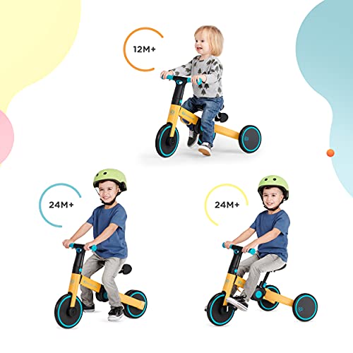 Kinderkraft Tricycle 4TRIKE primrose yellow - Sillas de paseo, Unisex Infantil, Multicolor(primrose yellow)