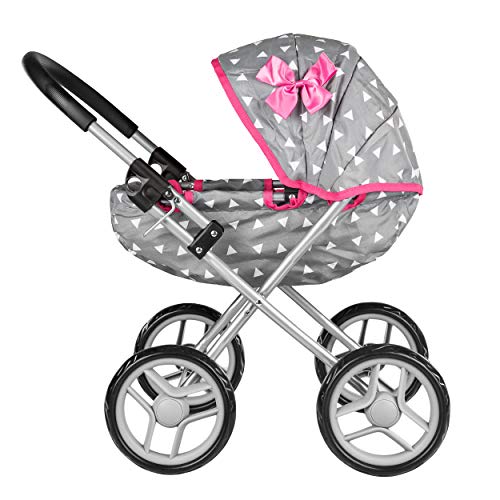 Kinderplay Carrito Bebe Juguetes, Cochecito de Muñecas, Gondola - Trendy Carrito de Muñeca, KP0260S