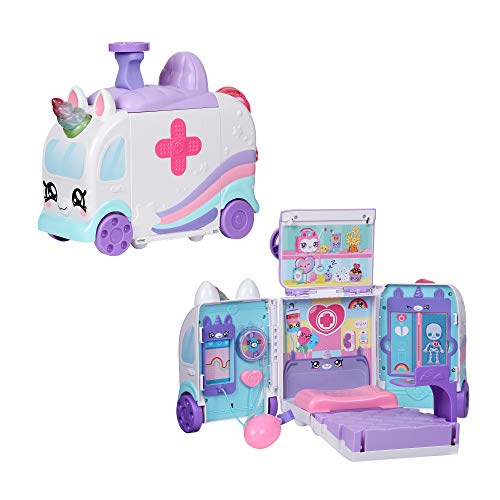 Kindi Kids Juego de Ambulancia de Unicornio de Esquina hospitalaria, Incluye Accesorios Shopkins