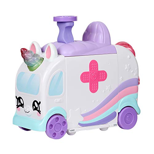 Kindi Kids Juego de Ambulancia de Unicornio de Esquina hospitalaria, Incluye Accesorios Shopkins