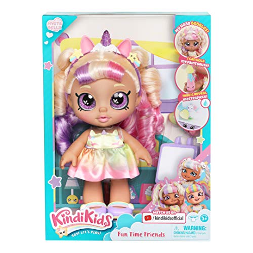 Kindi Kids Muñeca Infantil – Mystabella Unicorn Dress Up – Incluye 2 Trajes y Accesorios Shopkins