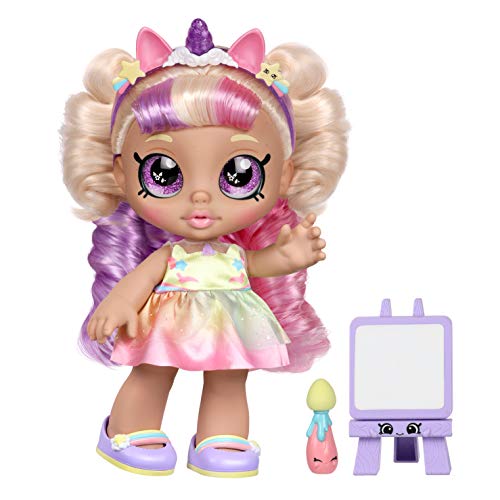 Kindi Kids Muñeca Infantil – Mystabella Unicorn Dress Up – Incluye 2 Trajes y Accesorios Shopkins