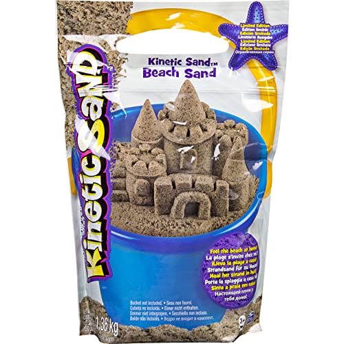 Kinetic Sand-Beach Sand Arena de Playa, 1,4 kg, Color no se Puede aplicar, 1, 4 kg (Spin Master 6028363)