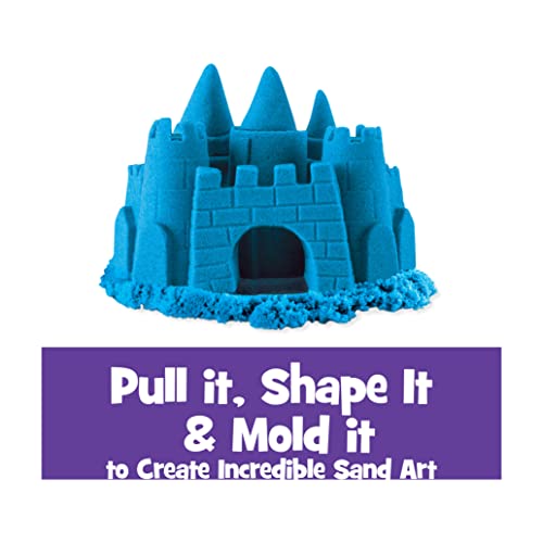 Kinetic Sand Beutel mit magischem Indoor-Spielsand Blau Bolsa de Arena mágica para Interior (907 g), Color Azul, (Spin Master 20107736-6047183)