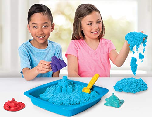 Kinetic Sand-Sandbox & Molds Purple Sandbox Set, (Spin Master 20106638)