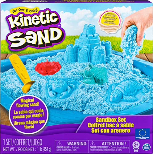 Kinetic Sand-Sandbox & Molds Purple Sandbox Set, (Spin Master 20106638)