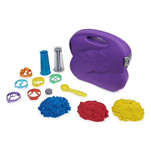 Kinetic Sand Sandwhirlz Juego con 3 Colores de Arena cinética (907 g) y más de 10 Herramientas, para niños de 3 años en adelante