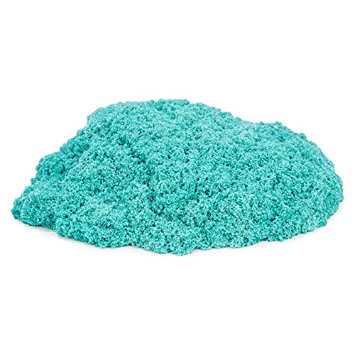 Kinetic Sand, Twinkly Teal 907g Bag of All-Natural Shimmering Sand for Squishing, Mixing and Moulding Bolsa de Arena Brillante Aplastar, Mezclar y moldear (Spin Master 6060801)