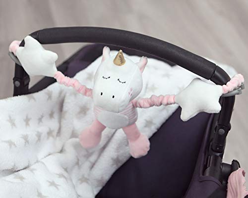 KIOKIDS PELUCHE DECORATIVO DE UNICORNIO PARA CARRITO Y CUNA