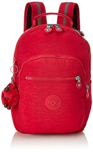 Kipling SEOUL GO Mochila escolar, 44 cm, 27 litros, Rosa (True Pink)