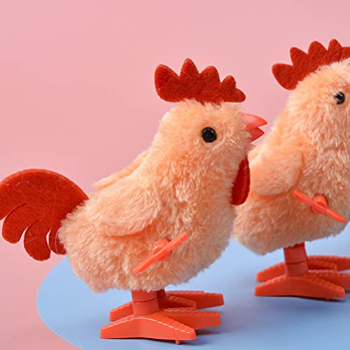 Kisangel 6 Uds. Juguetes de Pollo Saltarín Juguete de Peluche de Gallo para Niños Pequeños Juguetes de Pollo para Fiestas de Pascua