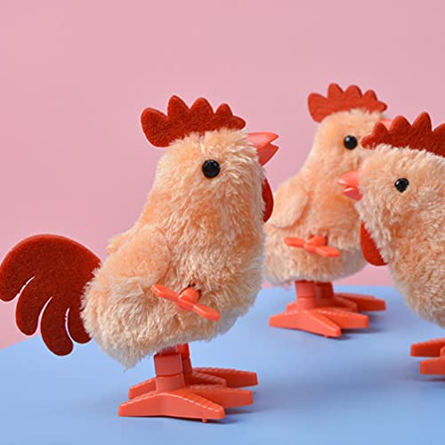 Kisangel 6 Uds. Juguetes de Pollo Saltarín Juguete de Peluche de Gallo para Niños Pequeños Juguetes de Pollo para Fiestas de Pascua