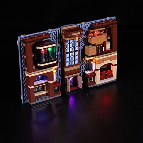 Kit de iluminación LED, compatible con Lego Harry Potter Hogwarts Moment: Charms Class 76385 (LED incluido solamente, kit de modelo)