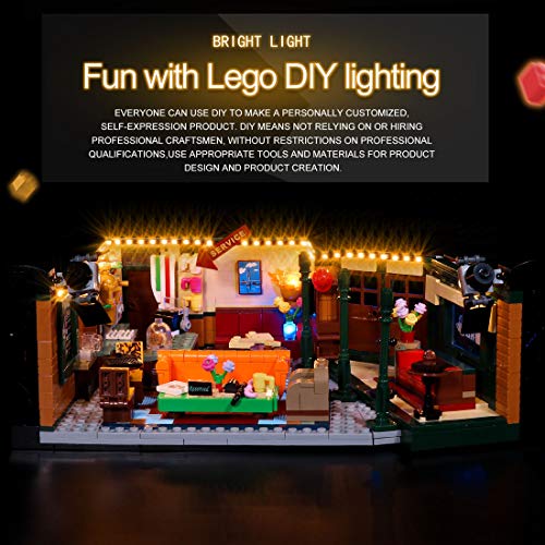 Kit de iluminación LED HYZM para Lego Ideas Central Perk Friends – Kit de luces LED para Lego 21319 (sólo juego de luces LED, no Lego Kit)