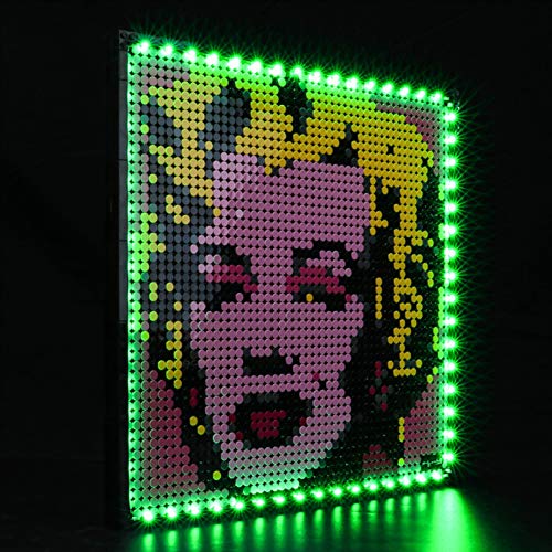 Kit de Iluminación LED para Lego 31197, Kit de Luces Compatible con Lego 31197 Art Andy Warhol's Marilyn Monroe (No Incluye Modelo Lego)