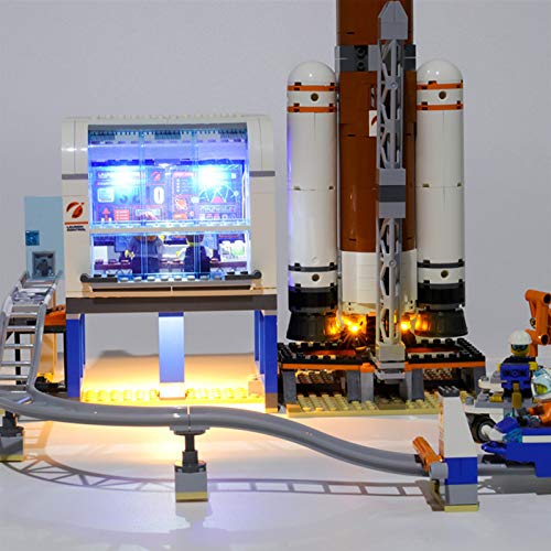 Kit de Iluminación LED para Lego 60228, Kit de Luces Compatible con Lego City Space Port - Cohete Espacial de Larga Distancia y Centro de Control (No Incluye Modelo Lego)