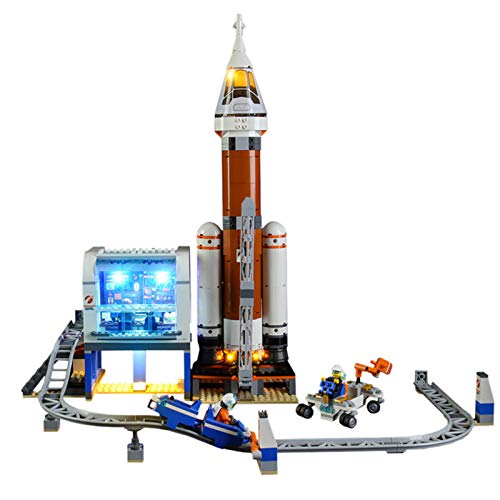 Kit de Iluminación LED para Lego 60228, Kit de Luces Compatible con Lego City Space Port - Cohete Espacial de Larga Distancia y Centro de Control (No Incluye Modelo Lego)