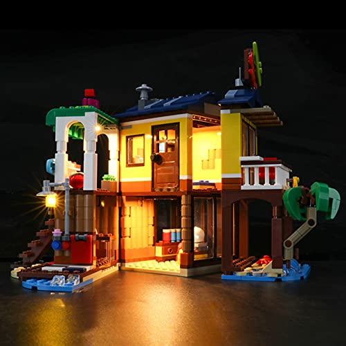 Kit De Iluminación Led para Lego Creator 3-In-1 Surfer Beach House, Compatible con Ladrillos De Construcción Lego Modelo 31118 (NO Incluido El Modelo)