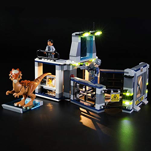 Kit De Iluminación Led para Lego Jurassic World Fuga del Stygimoloch - Compatible con Ladrillos De Construcción Lego Modelo 75927(Juego De para Legos No Incluido)