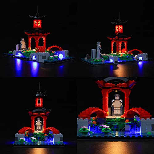 Kit De Iluminación Led para Lego Ninjago City Gardens, Compatible con Ladrillos De Construcción Lego Modelo 71741, NO Incluido En El Modelo