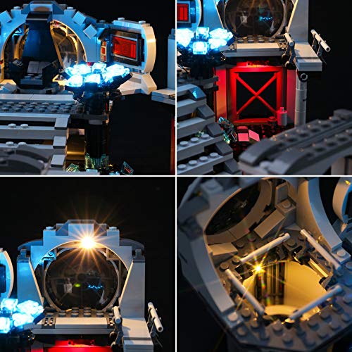 Kit De Iluminación Led para Lego Star Wars - Duelo Final En La Estrella De La Muerte, Compatible con Ladrillos De Construcción Lego Modelo 75291 (NO Incluido En El Modelo)