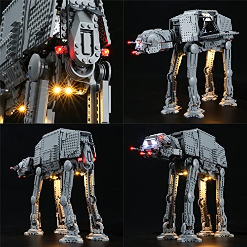 Kit de iluminación LED para Star Wars AT-AT Walker Juego de iluminación Compatible con Lego 75288 (Solo Juego de Luces)