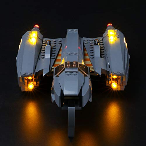 Kit de iluminación LED USB Compatible con Lego 75286, Juego de Luces para Star War General Grievous's Star Fighter Bloques de construcción Accesorios de ensamblaje (no Incluido el Modelo)