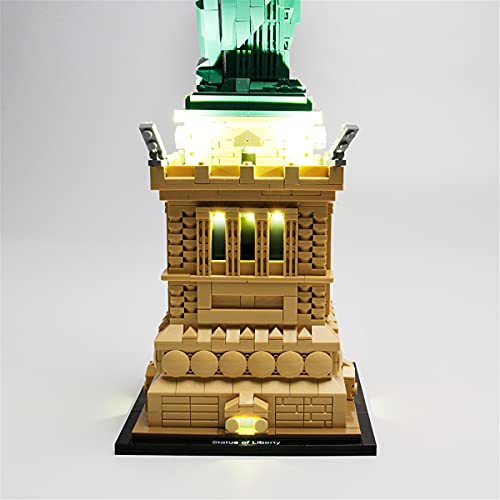 Kit De Luces Led Para Architecture Estatua De La Libertad, Compatible Con El Modelo De Bloques De ConstruccióN De Juguetes Lego 21042 (No Incluido El Modelo)