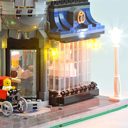 Kit De Luces Led Para Creator Gran Plaza, Compatible Con El Modelo De Bloques De ConstruccióN De Juguetes Lego 10255 (No Incluido El Modelo)