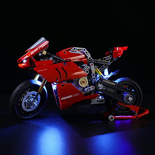 Kit De Luz LED para Lego Technic Ducati Panigale V4 R Motorbike, No Incluye El Modelo Lego, Compatible con Ladrillos De Construcción Lego Modelo 42107