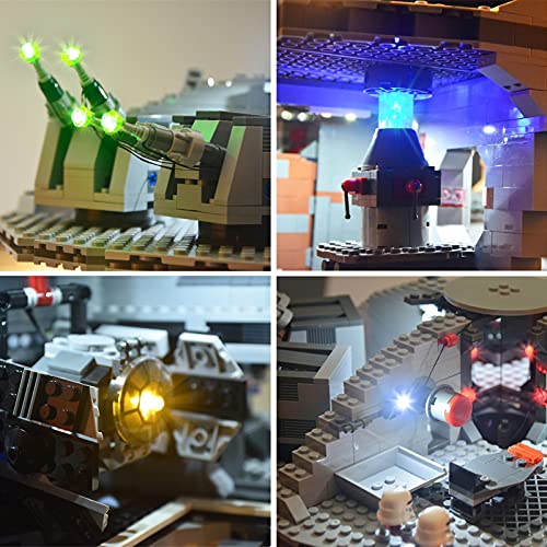 Kit De Luz para Star Wars Death Star Compatible con Lego 75159 LOSTRIENTE Modelo DE Ladrillos DE LADRES (Lego NO Incluido) (con Instrucción)