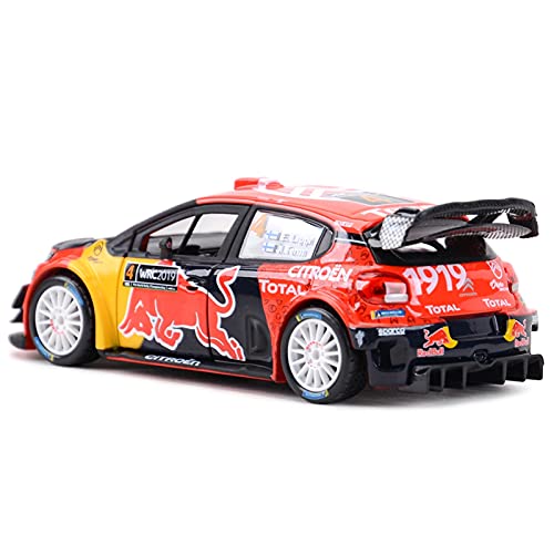 Kit Juguetes Coches Metal Resistente para Citroen C3 WRC 2019 1:32 Monte Carlo Colección De Fundición A Presión Estática Modelo De Coche De Juguete Maravilloso Regalo (Color : B)