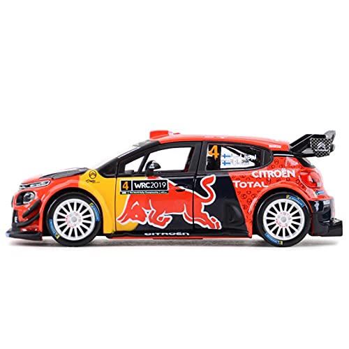 Kit Juguetes Coches Metal Resistente para Citroen C3 WRC 2019 1:32 Monte Carlo Colección De Fundición A Presión Estática Modelo De Coche De Juguete Maravilloso Regalo (Color : B)