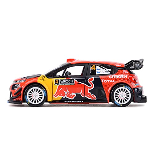 Kit Juguetes Coches Metal Resistente para Citroen C3 WRC 2019 Monte Carlo 1:32 Juguetes para Niños Diecast Alloy Metal Car Model Collection Car Maravilloso Regalo (Color : B)