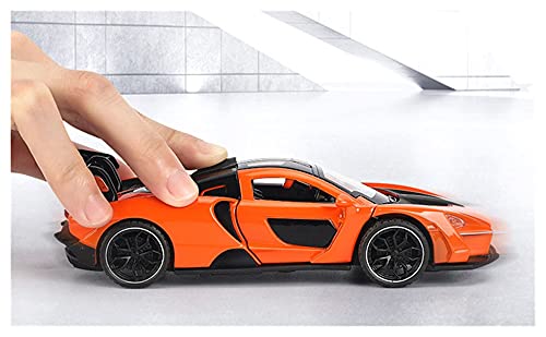 Kit Juguetes Coches Metal Resistente para McLaren 1:32 Simulación Aleación Fundición A Presión Sonido Y Luz Colección De Juguetes Modelo De Coche Deportivo Maravilloso Regalo (Color : White)