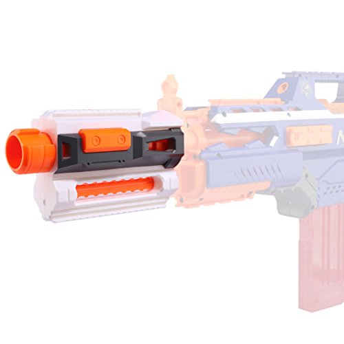 Kits de actualización para Nerf, Accesorios de modificación con Scope + Tubo Frontal + Linterna + Rail Adaptador para Nerf Stryfe/Retaliator/Modulus/Motorized/Regulator