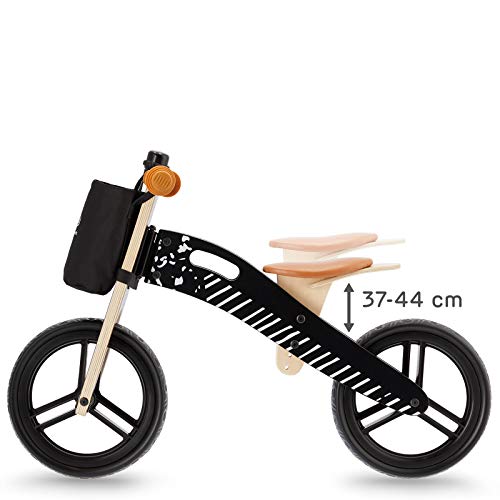 kk Kinderkraft Bicicleta sin Pedales Runner, Ligera, Ajustable, 3 Años y más, Unisex-Baby, Negro, 83 x 38 x 54 cm