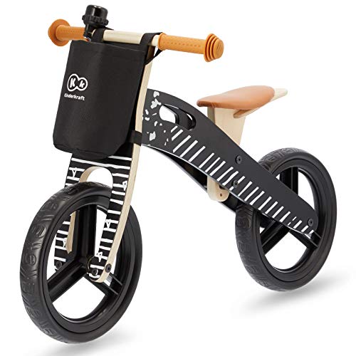 kk Kinderkraft Bicicleta sin Pedales Runner, Ligera, Ajustable, 3 Años y más, Unisex-Baby, Negro, 83 x 38 x 54 cm