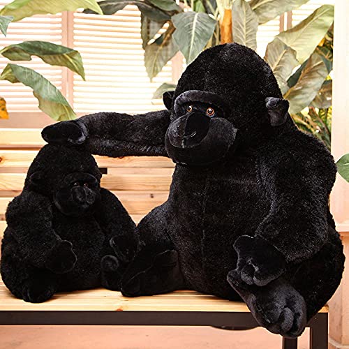 KLLKR Peluche de Felpa Suave Enorme Gorila Animal de Peluche Suave Almohada de Gorila abrazable súper Suave muñeco de Peluche Animal de Juguete para niños y Adultos Cuddlekins