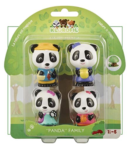 Klorofil - Panda Family 700304 Negro y Blanco