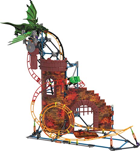 K'nex Rides Dragon'S Revenge Thrill Roller Coaster Building Set Dragon Juego de construcción, Multicolor (34043)