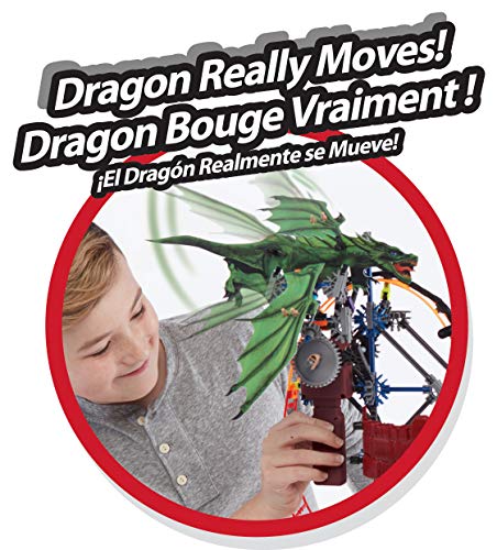 K'nex Rides Dragon'S Revenge Thrill Roller Coaster Building Set Dragon Juego de construcción, Multicolor (34043)