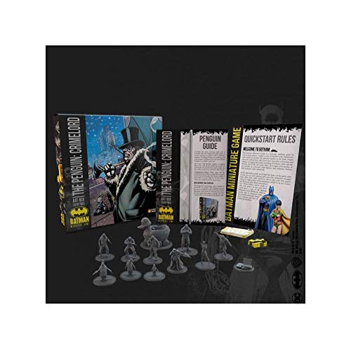 Knight Models Juego de Mesa - Miniaturas Resina DC Comics Superheroe - Batman Bat-Box Penguin Crimelord