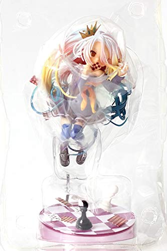 Knmbmg NO Game NO Life: Shiro Figura de PVC, Anime Pretty Girl Playing Cards Modelo Hecho a Mano Otaku y Anime Fans 'Favourite, Juguetes for Adultos Christmas Best Gift High 19CM, Boxed