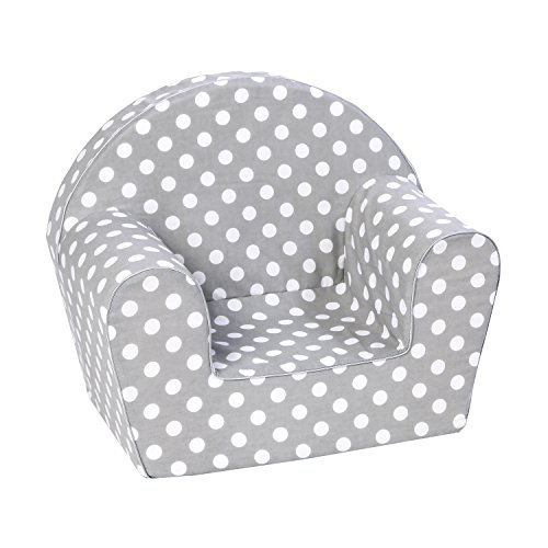 Knorrtoys 68340 - Sillón Infantil, diseño de Lunares, Color Gris