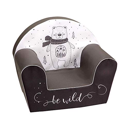 KNORRTOYS.COM 68349 Bear - Sillón Infantil, Color Gris