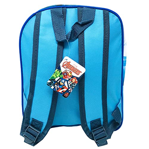 Kstationery Mochila Avengers Marvel Mochila Los Vengadores Mochila Escolar Infantil Niño, Color Azul Mochila Infantil Viaje (31cm)