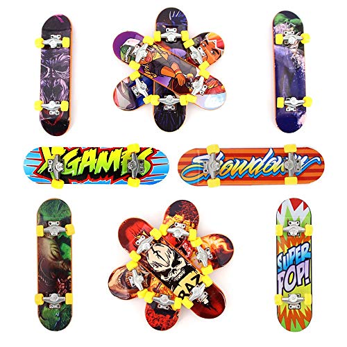 Kungfu Mall 5pcs Pack Finger Board Deck Truck Skateboard Boy Child Toy