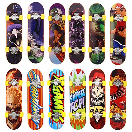 Kungfu Mall 5pcs Pack Finger Board Deck Truck Skateboard Boy Child Toy